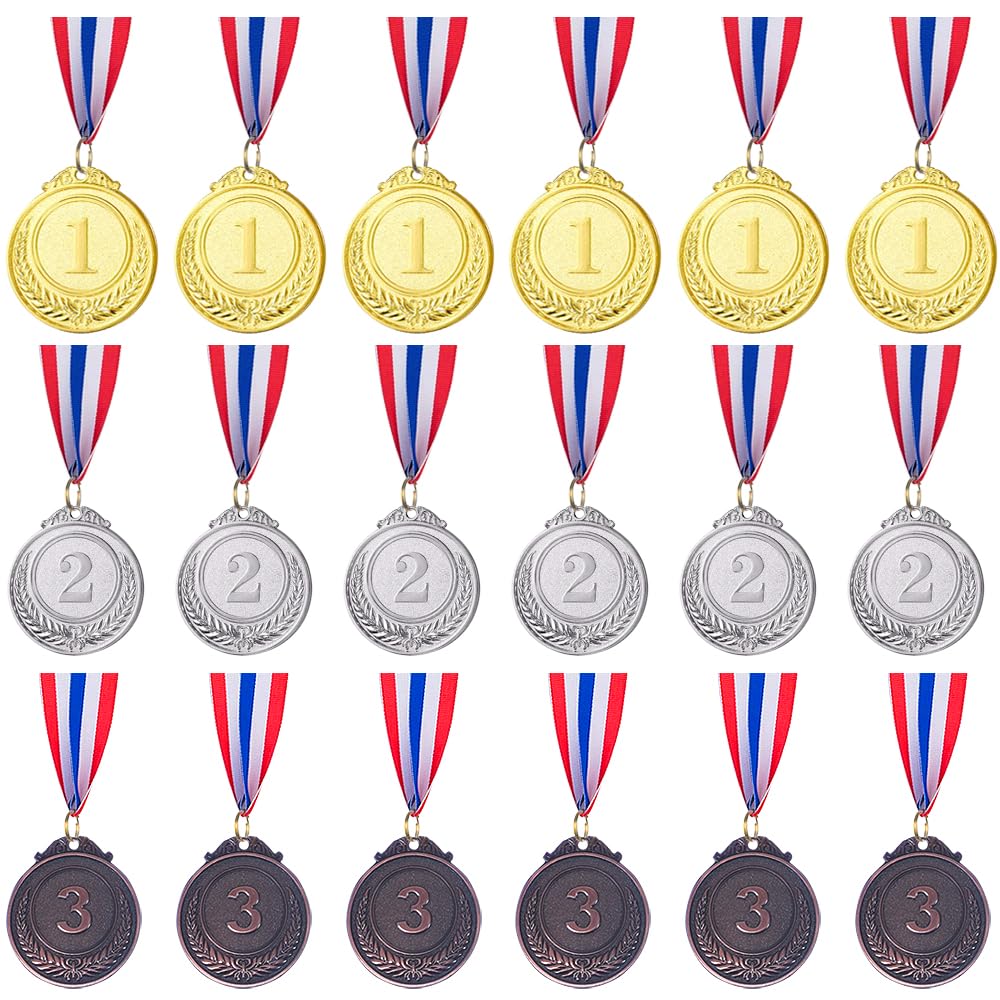 Gold Silver Bronze Award Medals-Winner Medals Gold Silver Bronze Prizes for Competitions, Party, 2 Inches