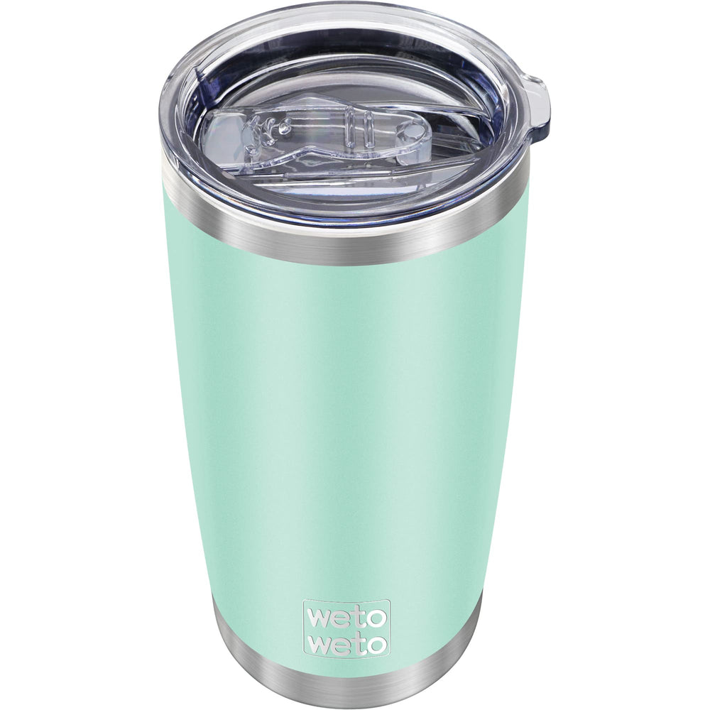 WETOWETO 20oz Tumbler, Stainless Steel Vacuum Insulated Coffee Travel Mug, Double Wall Powder Coated Insulated Coffee Mug Travel Mug with Lid Thermal Cup for Outdoor (Navy Blue, 1 Pack)
