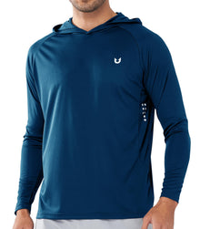 NORTHYARD Men's UPF 50+ Rash Guard Hoodie Long Sleeve Sun Protection Shirt Fishing Swim Beach Hiking Quick Dry Lightweight