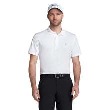 Izod Men's Performance Golf Grid Short Sleeve Stretch Polo Shirt