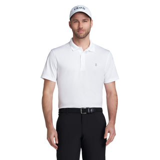 Izod Men's Performance Golf Grid Short Sleeve Stretch Polo Shirt