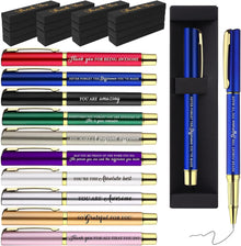 50 Set Inspirational Appreciation Gifts Bulk Include Ballpoint Pens with Thank You Gift Boxes Motivational Quote Pen Office Gift Leaving Gifts for Employee Colleagues Nurse Teacher Coworker Volunteer