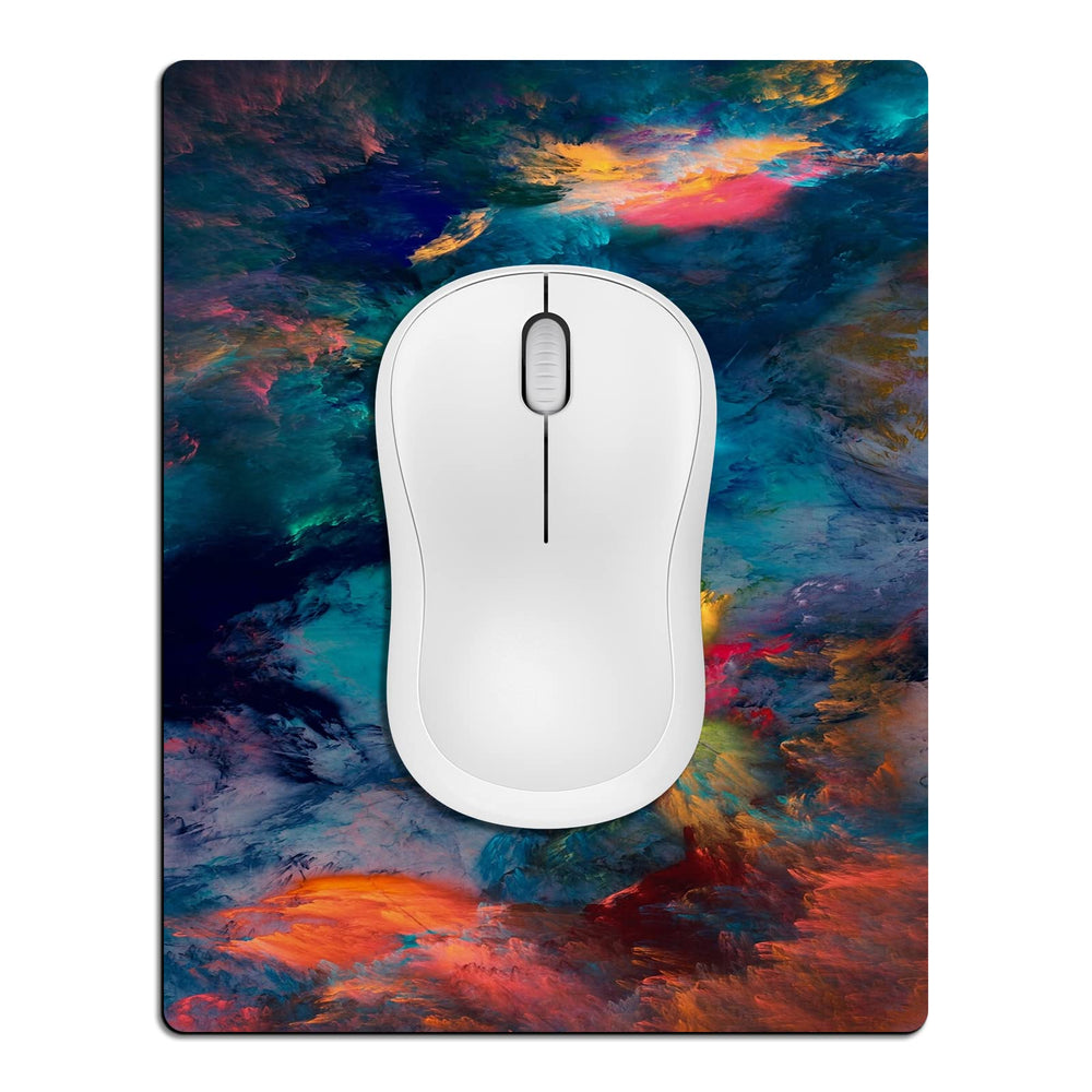 Small Mouse Pad 3 Pack, Mini Mouse Pads for Wireless Mouse and Laptop Computer, Portable Mousepad with Non-Slip Rubber Base & Waterproof Surface - Black -5.5 x 7 in