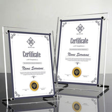 Award Plaques,13 x 9.5 in Acrylic Certificate Frame,Employee of The Month Plaque,Picture Plaques Holds A4 Size Paper,Placed Your Award,Diploma Certificate (Acrylic Plaque)