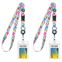 MNGARISTA Cruise Lanyards, Adjustable Lanyard with Retractable Reel, Waterproof ID Badge Holder for All Cruises Ships Key Cards, 2pack