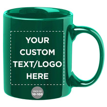 Father’s Day Custom Ceramic Coffee Mugs 11 oz. Set of 10/50/100, Personalized Bulk Pack - Coffee Cup Set, Iced Coffee Cup, Gaming Mug for Dad - White