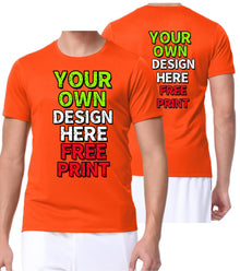 Custom T-Shirts for Men Women Design Your Own Shirt with Text Image Personalized Tee Printed Front/Back