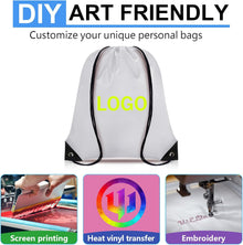 Grneric Drawstring Backpack Bulk 6 PCS, Drawstring Bags String Backpack Cinch Sack Gym Bags for Sport Trip Beach Swimming, 6 Color