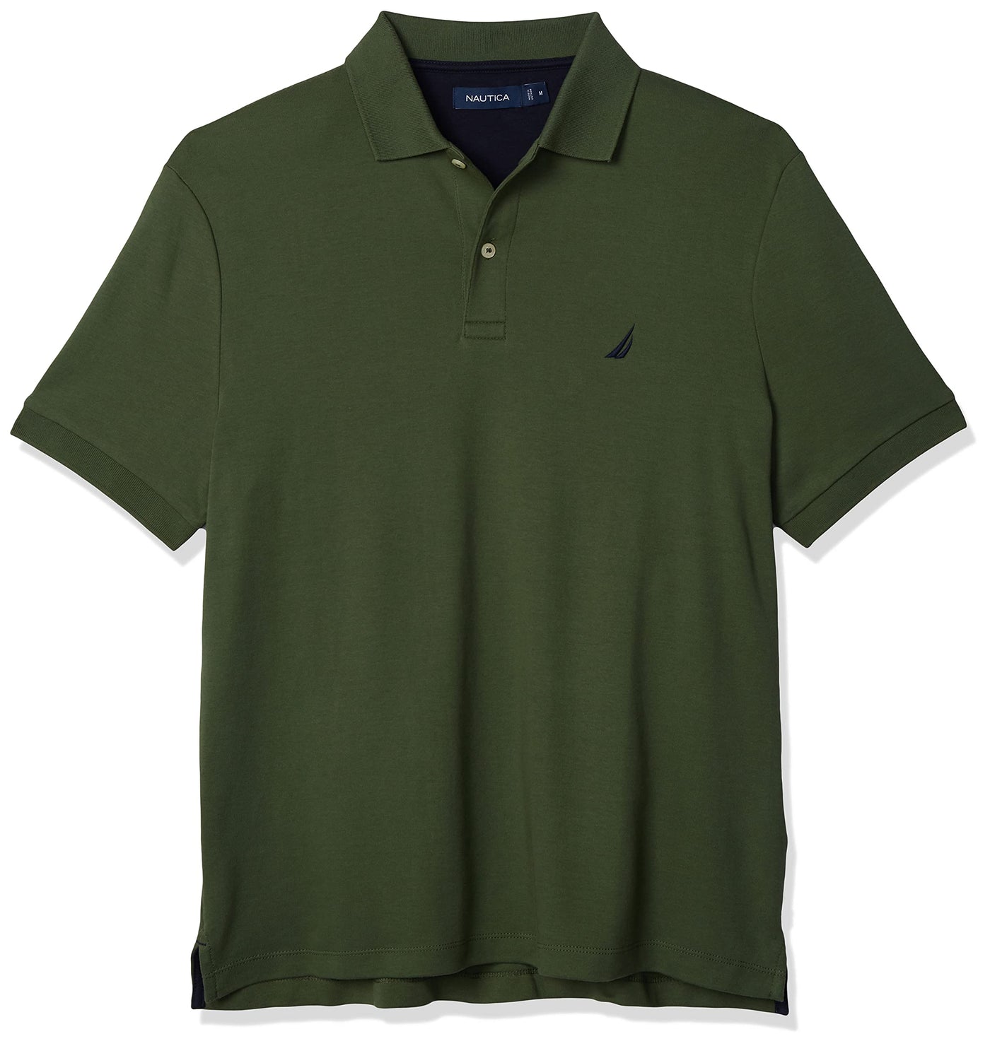 Nautica Men's Classic Fit Short Sleeve Dual Tipped Collar Polo Shirt