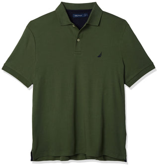 Nautica Men's Classic Fit Short Sleeve Dual Tipped Collar Polo Shirt