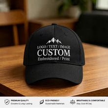 Bulk Custom Baseball Cap Personalized Hats Embroidered Hat with Your Text Logo Photo for Men Women Classic Duckbill Caps