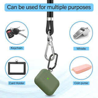 takyu Phone Lanyard, 2 Pack Adjustable Cell Phone Lanyard Crossbody Neck Strap & 2 Pack Phone Wrist Strap with 2 Pcs Tether Tabs Compatible for iPhone Android Smartphones-Black Grey