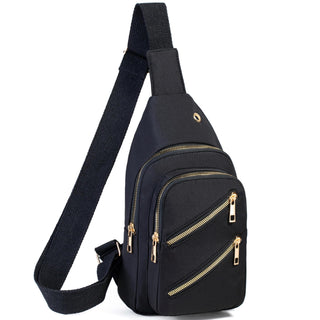 Banelu Small Sling Backpack Crossbody Bags for Women Men, Small Sling Bag Cross Body Bag Fanny Packs Crossbody Purses - Black