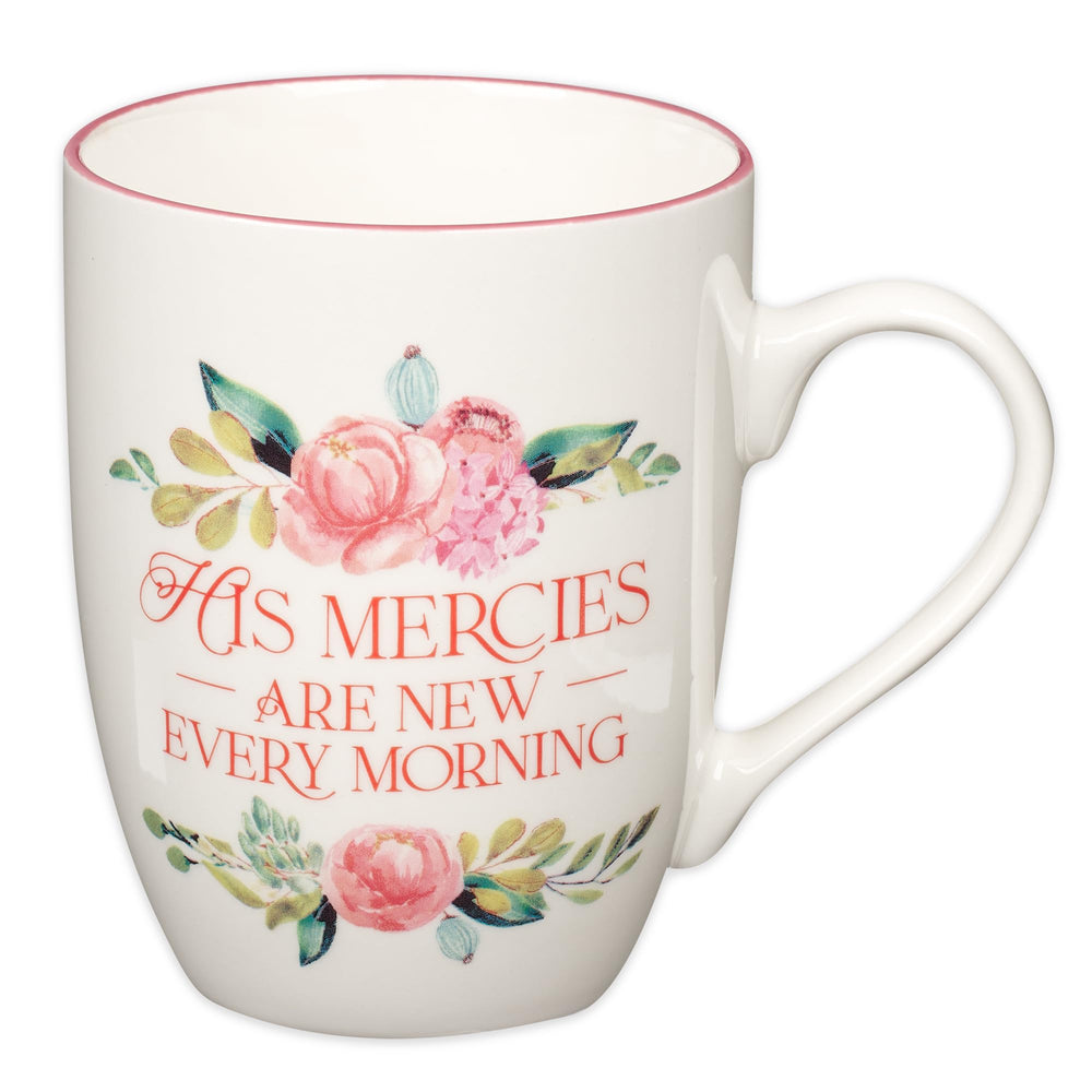 Christian Art Gifts Inspirational Ceramic Coffee & Tea Scripture Mug for Women: Trust in the Lord Encouraging Bible Verse, Microwave & Dishwasher Safe Lead-free, Multicolor Floral, Light Green, 12 oz.