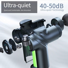 LEERCON Massage Gun Deep Tissue, Silent Motor and Portable Massage Gun with 4 Interchangeable Heads for Deep Muscle Relief and Relaxation, Relax Gift