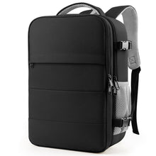 HOTOR Travel Backpack - Flight Approved Travel Bag for Men and Women, Carry on Luggage for 15.6" Laptop and Travel Essentials for Work, Business, Weekender, College 11.8"x7.9"x17.3" (Black)