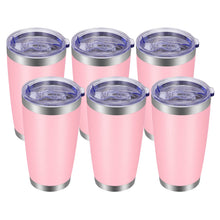 VEGOND 20oz Tumbler with Lid and Straw Stainless Steel Tumbler Cup Vacuum Insulated Double Wall Travel Coffee Mug Powder Coated Coffee Cup, Blue, 1 Pack
