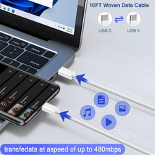 iPhone 17 16 15 Charger, 2Pack PD Dual USB C Charger Block Fast Charging Wall Charger Plug with 10FT Long USB C to C Charger Cord Woven Cable for Apple iPhone 17/16 Pro Max/16 Pro/16/15 ProMax/15/iPad