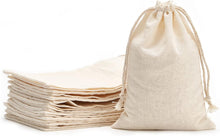 Tendwarm 20 Pack 3.9x5.9 Inches Cotton Drawstring Bags Reusable Muslin Sachet Bag for Party Wedding Storage Home Supplies
