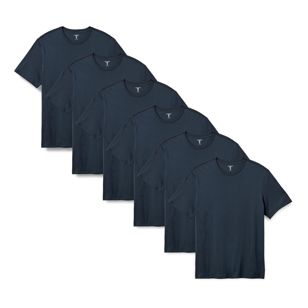 Amazon Essentials Men's Regular-Fit Short-Sleeve T-Shirt, Pack of 6