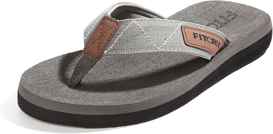 FITORY Men's Flip-Flops, Thongs Sandals Comfort Slippers for Beach