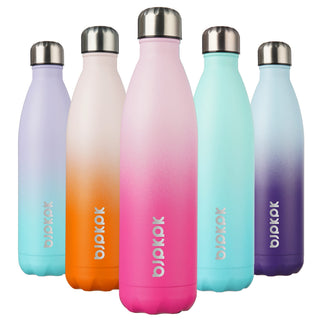 BJPKPK 17oz Insulated Water Bottles Stainless Steel Sports Water Bottles Keep Cold and Hot for Travel Dishwasher Safe,Olive Green