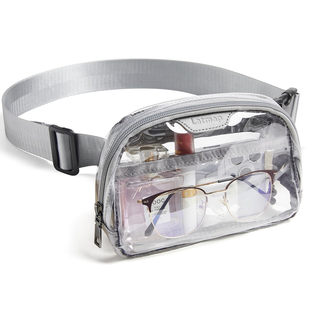 LATMAP Clear Bag for Stadium Events, Clear Purse for Women Stadium Crossbody Bag, Transparent Bag for Concerts Sports