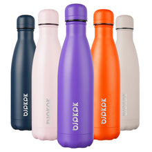 BJPKPK 17oz Insulated Water Bottles Stainless Steel Sports Water Bottles Keep Cold and Hot for Travel Dishwasher Safe,Olive Green