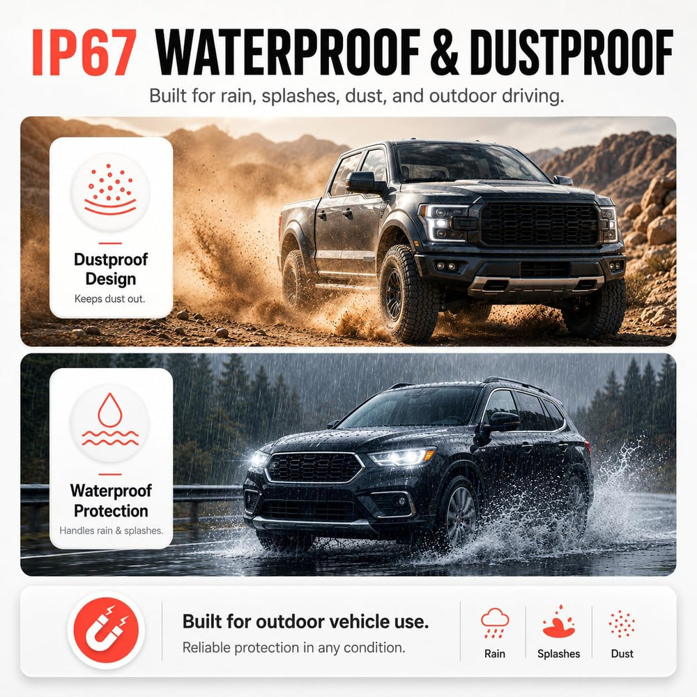 GPS Tracker for Vehicles, No Monthly Fee or SIM Card Needed, Magnetic GPS Locator for Cars, Trucks and SUVs with IP67 Waterproof Case, Precise Location Tracking, 365-Day Battery Life, iOS Only (Black)