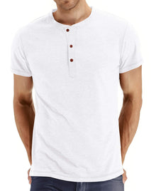 Sailwind Mens Henley Short Sleeve T-Shirt Cotton Casual Shirt