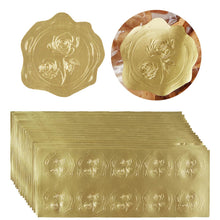 300 Pieces Embossed Gold Foil Stickers, Gold Heart-Love | For Envelopes, Wedding Invitations, Christmas Greeting Cards