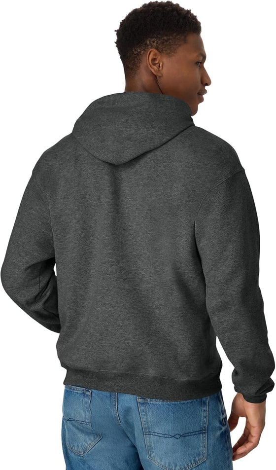 Hanes Men's EcoSmart Hoodie, Midweight Fleece, Pullover Hooded Sweatshirt - hover image