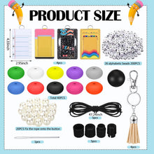 Gueevin 279 Pcs DIY Name Teacher Lanyard with ID Holder, 4 Sets Lanyards for ID Badges Keychain Making Kit DIY Teachers Appreciation Gifts for Teacher Office Graduation Gifts School Supply