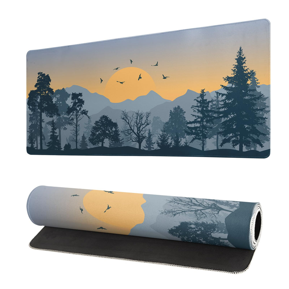 Tokyo Street Mouse Pad Anime Japanese Desk Mat Kawaii Large Gaming Mousepad XL Beige Cute Mousepad Gaming Non-Slip Rubber Base Stitched Edges Keyboard Mouse Mat Desk Pad for Office Home and Game