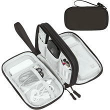 FYY Travel Cable Organizer Pouch Electronic Accessories Carry Case Portable Waterproof Double Layers All-in-One Storage Bag for Cord, Charger, Phone, Earphone Black