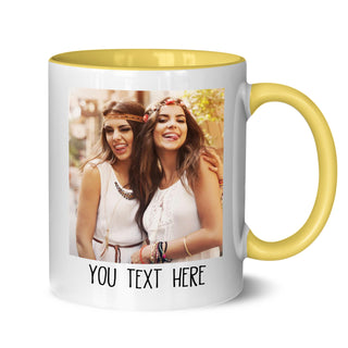 Custom Mug Upload Your Picture Personalized Coffee Mug with Photo Text Name Customized 11 Oz/15 Oz Tea Cup Unique Ideas Gifts for Men Women Mom Dad Couple Girlfriend Boyfriend Friend Family