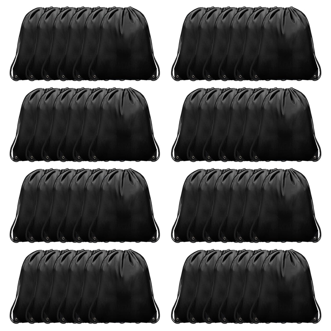 Grneric Drawstring Backpack Bulk 6 PCS, Drawstring Bags String Backpack Cinch Sack Gym Bags for Sport Trip Beach Swimming, 6 Color