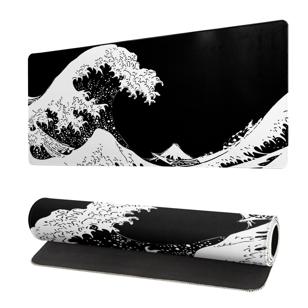 Tokyo Street Mouse Pad Anime Japanese Desk Mat Kawaii Large Gaming Mousepad XL Beige Cute Mousepad Gaming Non-Slip Rubber Base Stitched Edges Keyboard Mouse Mat Desk Pad for Office Home and Game