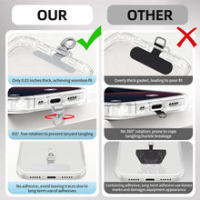 Yojaro 360° Rotating Stainless Steel Phone Tether Tab (3-Pack) - Universal for iPhone & Other Phones (Fits Wristbands/Necklaces/Crossbody Straps)