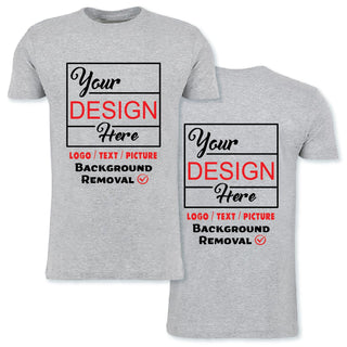 Personalized Image/Text for Your Company/Wedding/Greetings with Digital Printing | Unisex Adult | Custom T-Shirt