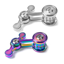 Fidget Spinner for Adults, Metal Silent Figette Office Desk Toy Quiet Cool Gadgets Gifts for Teen Boys Kid Anxiety Stress Relief Calm Down Sensory Autism Autistic ADHD Airplane Travel Need Must Have