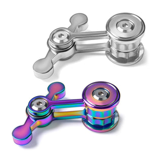 Fidget Spinner for Adults, Metal Silent Figette Office Desk Toy Quiet Cool Gadgets Gifts for Teen Boys Kid Anxiety Stress Relief Calm Down Sensory Autism Autistic ADHD Airplane Travel Need Must Have