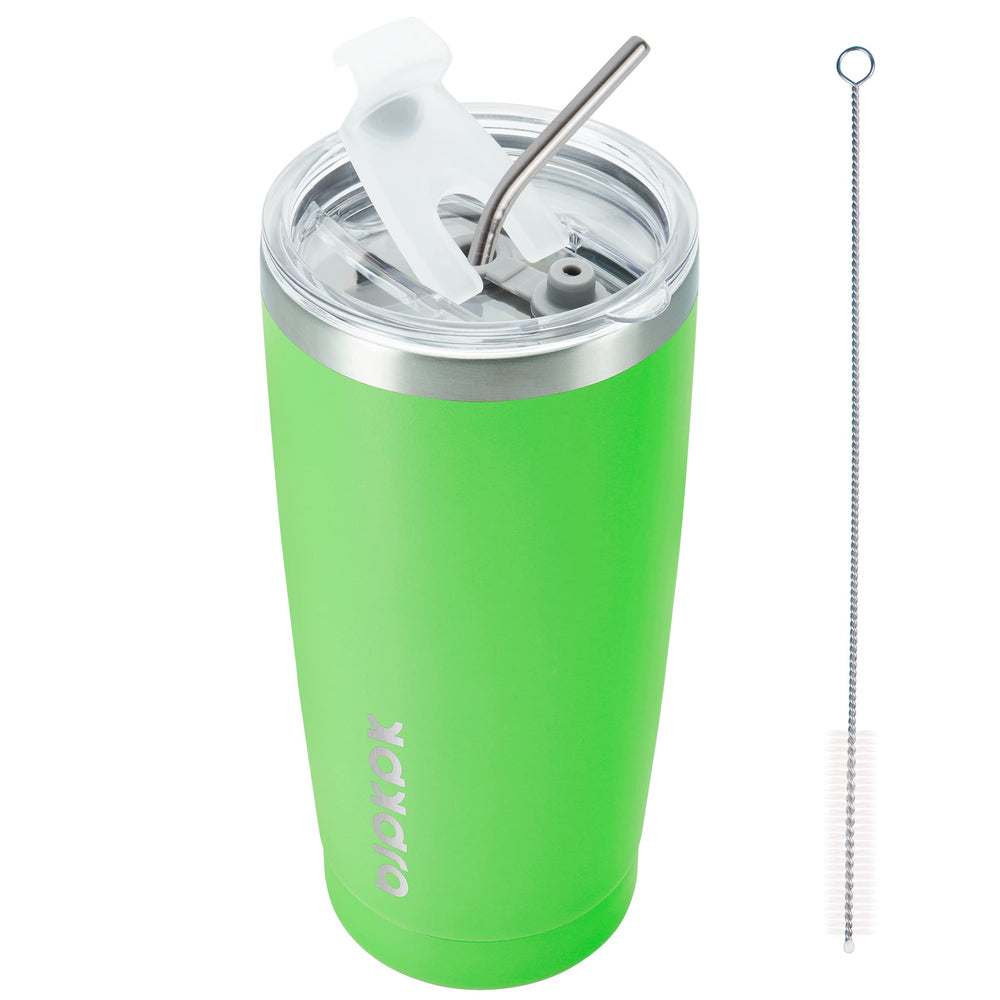 BJPKPK 30oz Stainless Steel Tumbler Color Block Insulated Tumblers Cup with Lid and Straw, Double Walled Travel Coffee Mug,Mint