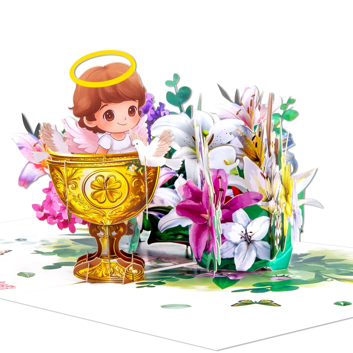 Welcome Baby Boy Pop Up 3D Greeting Cards with Blank Note & Envelope, ideal celebration gift for Baby Shower, Love, Anniversary, Special Moments, Inspirational, Birthday, Holiday, Party
