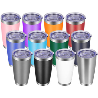 VEGOND 20oz Tumbler with Lid and Straw Stainless Steel Tumbler Cup Vacuum Insulated Double Wall Travel Coffee Mug Powder Coated Coffee Cup, Blue, 1 Pack