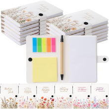Resurhang 36 Pack Appreciation Gifts Bulk Inspirational Spiral Notebook with Sticky Note Pen, Note Pads Motivational Journals Thank You Gifts for Employee Volunteer Teacher Nurse Team (Pattern)
