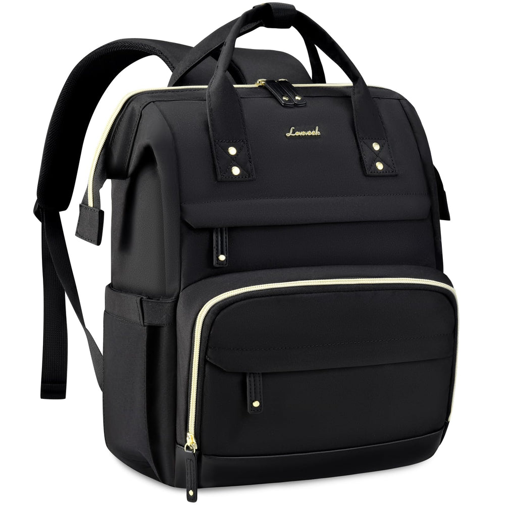 LOVEVOOK Laptop Backpack for Women, 15.6 Inch Work Business Backpacks Purse With Large Capacity, Waterproof Nurse Bag College Bookbag for School, Waterproof Casual Daypack for Travel