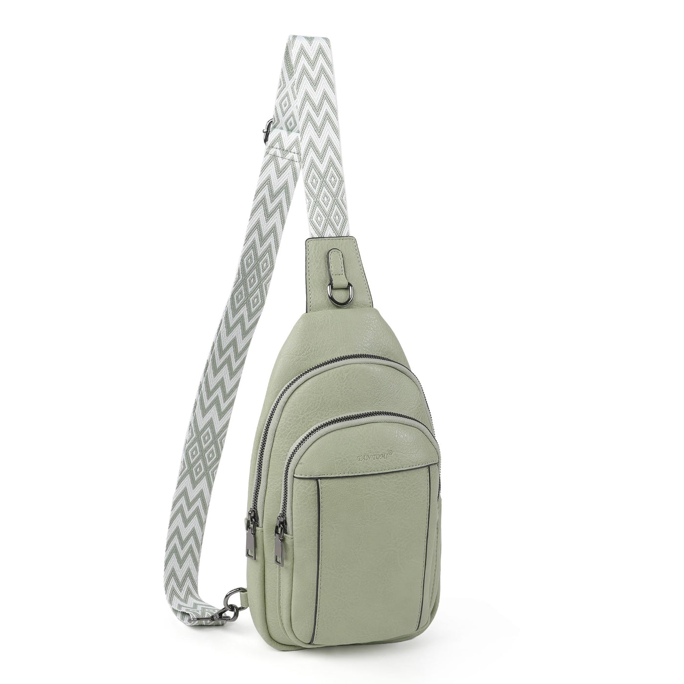 TANTOMI Sling Bag Crossbody Bags for Women Leather Cross Body Bag Trendy Fanny Pack Chest Travel Purse with Adjustable Strap