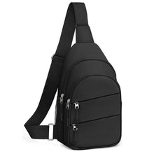 Tuwubi Crossbody Bags for Women, Sling Bag for Men, Small Hiking Backpack Anti Theft Lightweight for Outdoors Travel (M, Black)