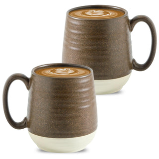 HASENSE Coffee Mugs Gift Set, 20oz Ceramic Mugs Set of 2 with Handle, Glaze Coasters & Spoons in Storage Box,Perfect Valentine‘s Day Gift for Coffee Tea and Cocoa, White